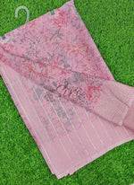 Load image into Gallery viewer, Lovely Pastel Shade Georgette Saree in Foil Print