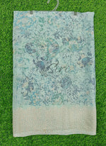 Load image into Gallery viewer, Lovely Pastel Shade Georgette Saree in Foil Print