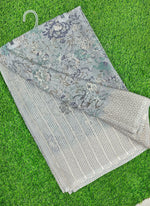 Load image into Gallery viewer, Lovely Pastel Shade Georgette Saree in Foil Print