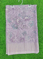 Load image into Gallery viewer, Lovely Pastel Shade Georgette Saree in Foil Print