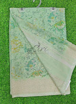 Load image into Gallery viewer, Lovely Pastel Shade Georgette Saree in Foil Print