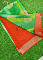 Load image into Gallery viewer, Vibrant Moss Georgette Saree
