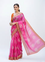 Load image into Gallery viewer, Vibrant Moss Georgette Saree