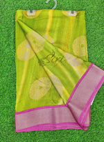 Load image into Gallery viewer, Vibrant Moss Georgette Saree