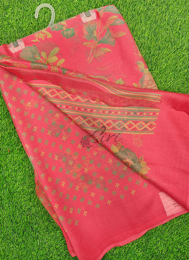 Lovely Georgette Saree in Self Shimmer Stripes