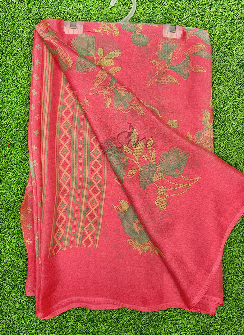 Lovely Georgette Saree in Self Shimmer Stripes