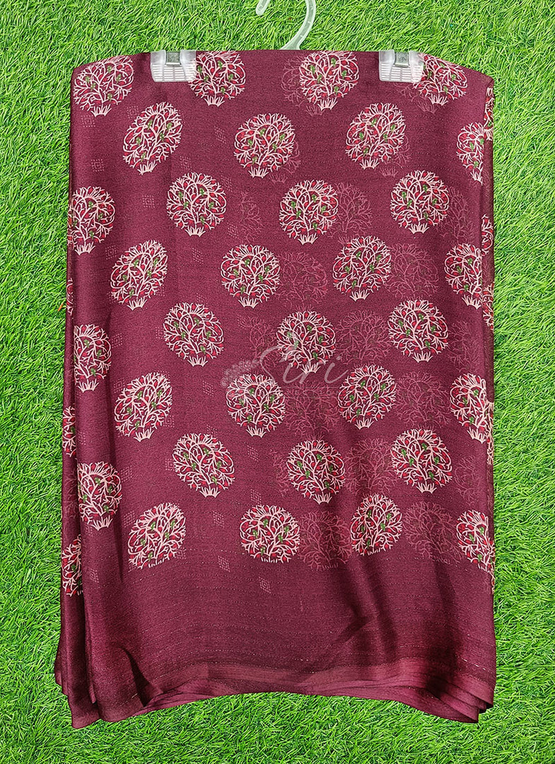 Lovely Georgette Saree in Self Shimmer Stripes