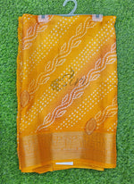 Load image into Gallery viewer, Shaded Soft Moss Georgette Saree in Self Design