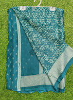 Load image into Gallery viewer, Lovely Soft Moss Georgette Saree