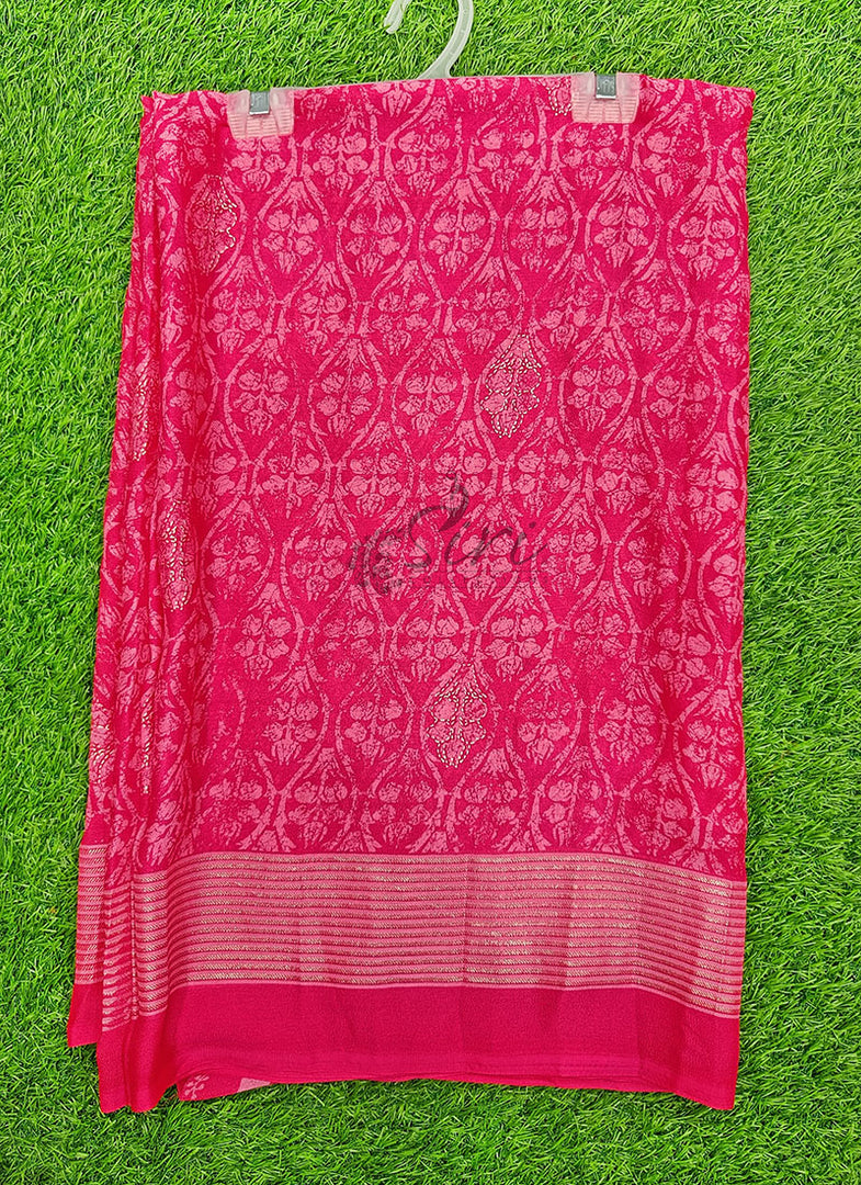 Lovely Soft Moss Georgette Saree
