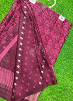 Load image into Gallery viewer, Lovely Soft Moss Georgette Saree