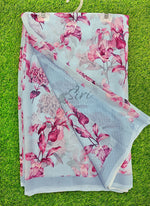Load image into Gallery viewer, Siri Collections Beautiful Digital Print Floral Georgette Saree