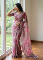 Load image into Gallery viewer, Lovely Digital Print Georgette Saree