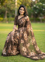 Load image into Gallery viewer, Lovely Digital Print Georgette Saree