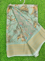 Load image into Gallery viewer, Lovely Digital Print Moss Georgette Saree
