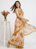 Load image into Gallery viewer, Latest Digital Print Crepe Georgette Saree
