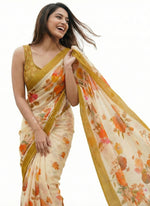 Load image into Gallery viewer, Latest Digital Print Crepe Georgette Saree