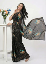 Load image into Gallery viewer, Lovely Digital Print Georgette Saree