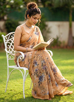 Load image into Gallery viewer, Lovely Digital Print Georgette Saree