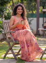 Load image into Gallery viewer, Lovely Digital Print Georgette Saree