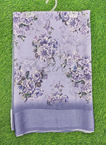 Load image into Gallery viewer, Lovely Digital Print Georgette Saree in Satin Borders