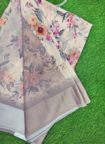 Load image into Gallery viewer, Lovely Digital Print Georgette Saree in Satin Borders