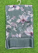 Load image into Gallery viewer, Lovely Digital Print Georgette Saree in Satin Borders