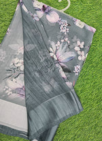 Load image into Gallery viewer, Lovely Digital Print Georgette Saree in Satin Borders