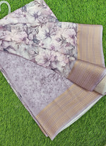Load image into Gallery viewer, Lovely Digital Print Moss Georgette Saree