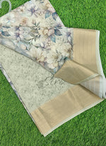 Load image into Gallery viewer, Lovely Digital Print Moss Georgette Saree