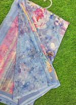 Load image into Gallery viewer, Lovely Digital Print Georgette Saree