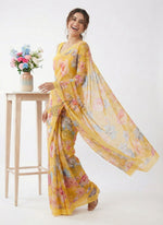 Load image into Gallery viewer, Lovely Digital Print Georgette Saree