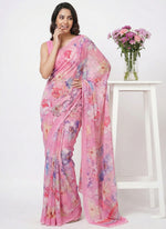 Load image into Gallery viewer, Lovely Digital Print Georgette Saree