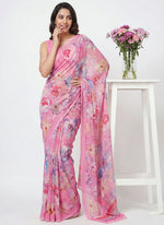 Load image into Gallery viewer, Lovely Digital Print Georgette Saree