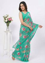 Load image into Gallery viewer, Lovely Digital Print Georgette Saree