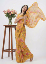 Load image into Gallery viewer, Lovely Digital Print Georgette Saree