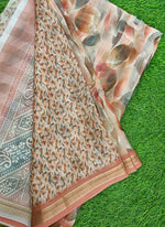 Load image into Gallery viewer, Lovely Digital Print Moss Georgette Saree