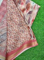 Load image into Gallery viewer, Lovely Digital Print Moss Georgette Saree