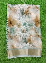 Load image into Gallery viewer, Lovely Digital Print Moss Georgette Saree