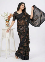 Load image into Gallery viewer, Beautiful Printed Georgette Saree