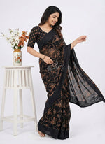 Load image into Gallery viewer, Beautiful Printed Georgette Saree