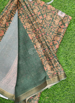 Load image into Gallery viewer, Beautiful Digital Print Moss Georgette Saree