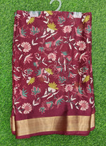 Load image into Gallery viewer, Beautiful Printed Moss Georgette Saree