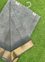 Load image into Gallery viewer, Beautiful Printed Moss Georgette Saree