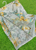 Load image into Gallery viewer, Latest Beautiful Digital Print Floral Georgette Saree
