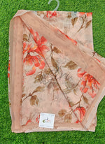 Load image into Gallery viewer, Latest Beautiful Digital Print Floral Georgette Saree