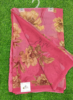 Load image into Gallery viewer, Latest Beautiful Digital Print Floral Georgette Saree