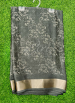 Load image into Gallery viewer, Beautiful Printed Moss Georgette Saree