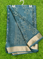 Load image into Gallery viewer, Beautiful Printed Moss Georgette Saree