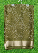Load image into Gallery viewer, Beautiful Printed Moss Georgette Saree
